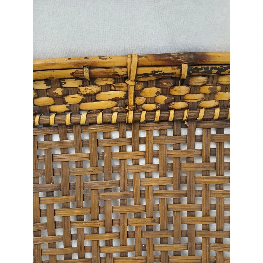 Mid-Century Philippine Basket Vegetable Tray Serving 15